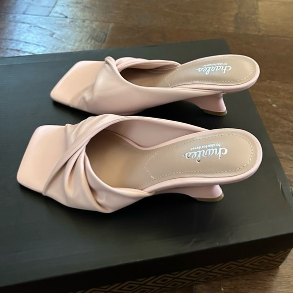 Charles David- Women's Pink Heeled Sandal size 7.5-Bertha style Brand New - Picture 11 of 13